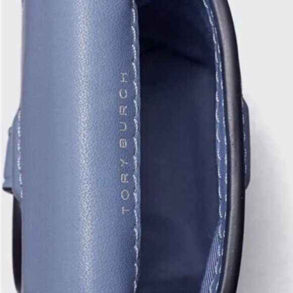 NWOT Tory Burch Bluewood Nano Mini Miller Leather Logo Crossbody Bag - Picture 7 of 10